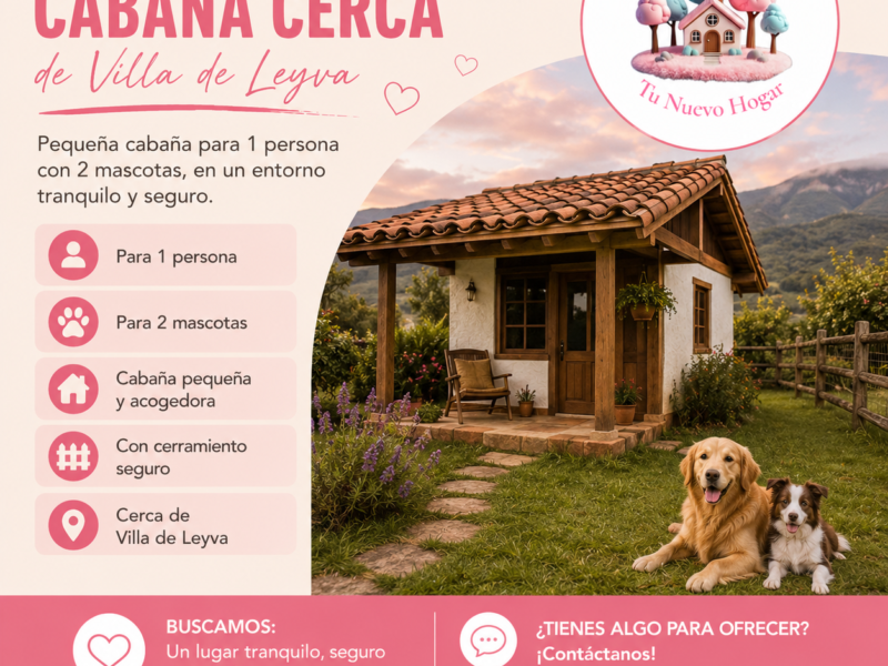 Busco cabaña en Villa de Leyva